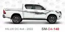 ملصق هايلوكس ملصق جانبي هايلكس 4x4 تويوتا غمارتين D4-2022 2022 Toyota Hilux 4x4 Double Cab Side Sticker