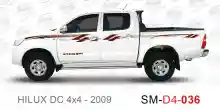 ملصق هايلوكس ملصق جانبي هايلكس 4x4 تويوتا غمارتين D4-2009 2009 Toyota Hilux 4x4 Double Cab Side Sticker
