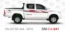 ملصق هايلوكس ملصق جانبي هايلكس 4x4 تويوتا غمارتين D4-2010 2010 Toyota Hilux 4x4 Double Cab Side Sticker