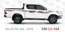 ملصق هايلوكس ملصق جانبي هايلكس 4x4 تويوتا غمارتين D4-2019 2019 Toyota Hilux 4x4 Double Cab Side Sticker