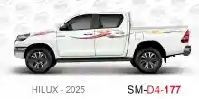 ملصق هايلوكس ملصق جانبي هايلكس 4x4 تويوتا غمارتين D4-2025 2025 Toyota Hilux 4x4 Double Cab Side Sticker
