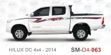 ملصق هايلوكس ملصق جانبي هايلكس 4x4 تويوتا غمارتين 2014 2014 Toyota Hilux 4x4 Double Cab Side Sticker