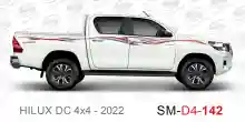 ملصق هايلوكس ملصق جانبي هايلكس 4x4 تويوتا غمارتين D4-2022 2022 Toyota Hilux 4x4 Double Cab Side Sticker