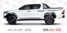 ملصق هايلوكس ملصق جانبي هايلكس 4x4 تويوتا غمارتين D4-2024 2024 Toyota Hilux 4x4 Double Cab Side Sticker