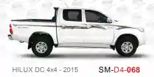 ملصق هايلوكس ملصق جانبي هايلكس 4x4 تويوتا غمارتين D4-2015 2015 Toyota Hilux 4x4 Double Cab Side Sticker