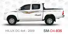 ملصق هايلوكس ملصق جانبي هايلكس 4x4 تويوتا غمارتين D4-2009 2009 Toyota Hilux 4x4 Double Cab Side Sticker