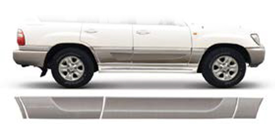 شريط لاصق لسيارة لاند كروزر - للأسفل