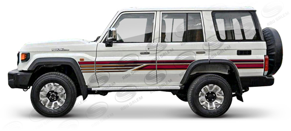 جميع ملصقات سيارات لاندكرزر جي 76