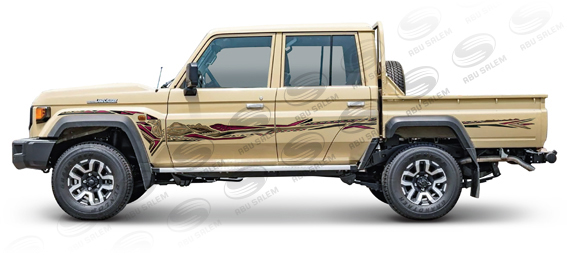 جميع ملصقات لاندكرزر بيك اب غمارتين LC79
